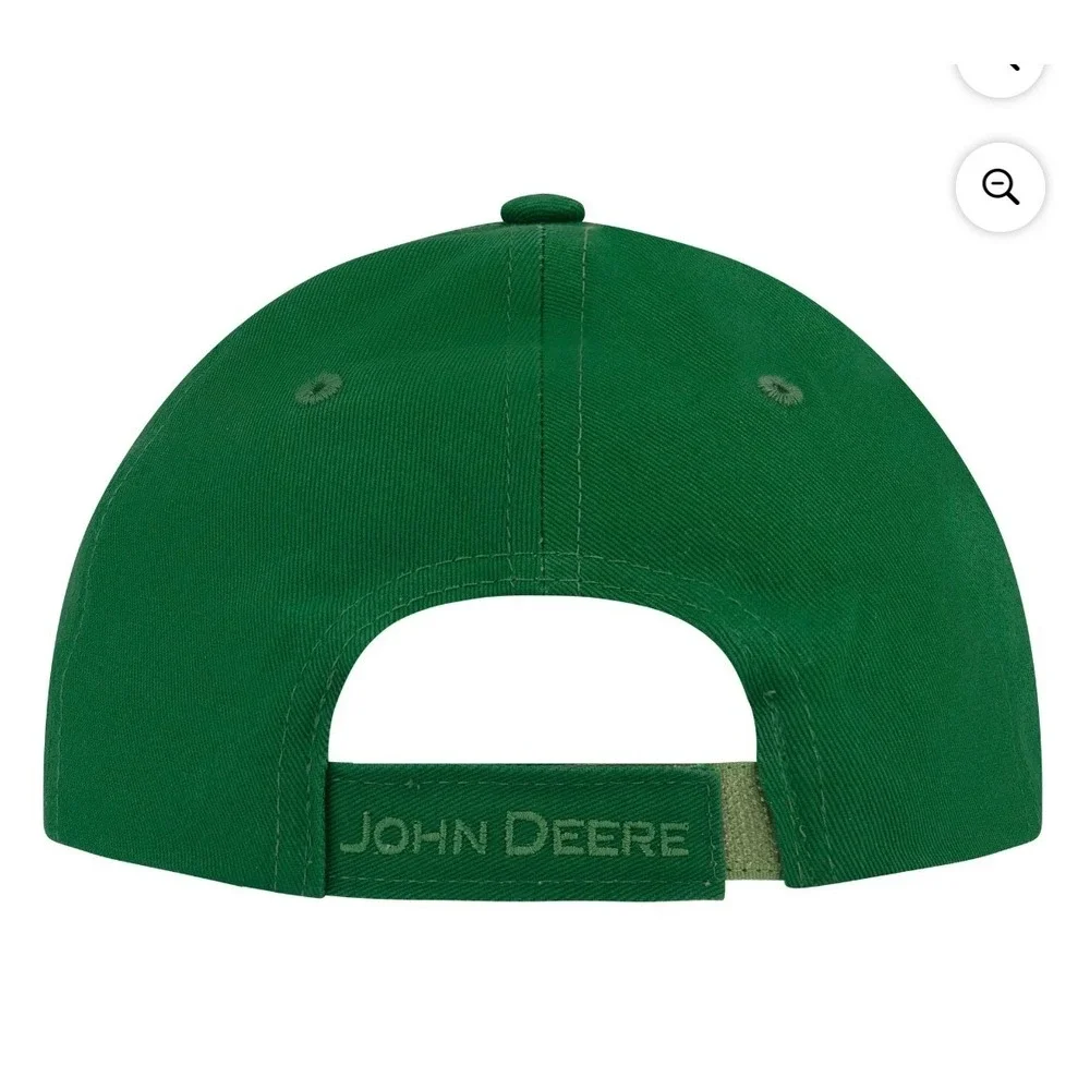 NWT John Deere Boys Baseball Hat Youth Green OSFM Adjustable Cotton Cap Kids New - Picture 2 of 6